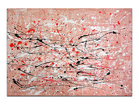 Moderne slike u galeriji MAG - apstraktna slika Bespuća mašte akril na hameru 100x70 cm