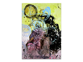 Moderne slike u galeriji MAG - apstraktna slika Solarni apostoli akril na hameru 100x70 cm