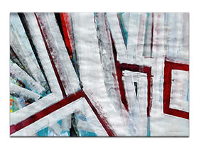 Moderne slike u galeriji MAG - apstraktna slika Spiritualni oslonci akril na hameru 100x70 cm