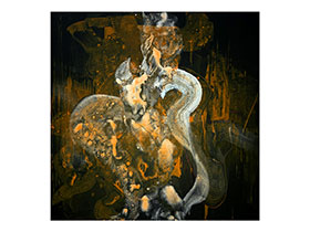 Moderne slike u galeriji MAG - apstraktna slika Noćna komešanja Akril na platnu 70x70 cm