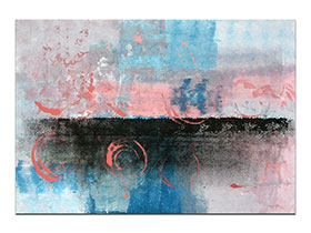 Moderne slike u galeriji MAG - apstraktna slika Pejzaži budućnosti IV akril na hameru 100x70 cm