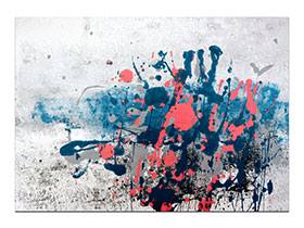 Moderne slike u galeriji MAG - apstraktna slika Momenti I akril na hameru 42x29 cm