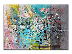 Moderne slike u galeriji MAG - apstraktna slika Moderne struje akril na hameru 100x70 cm