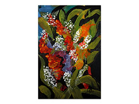 Umjetničke slike u galeriji MAG - Umjetnička slika Procvjetala divota Akril na kaširanom platnu 30x20 cm