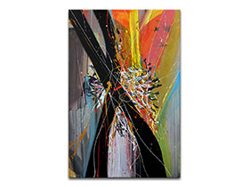 Moderne slike u galeriji MAG - Apstraktna slika Korak do sreće Akril na napetom platnu 120x80 cm