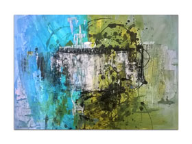 Apstraktni ekspresionizam u galeriji slika MAG - apstraktna slika Miopija III Akril na hameru 100x70 cm