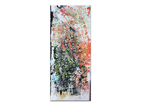 Moderne slike u galeriji MAG - apstraktna slika Otisak prošlosti akril na hameru 70x30 cm