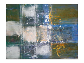 Moderna umjetnost u Hrvatskoj - originalna apstraktna slika - Artifakti - Akril 65x50 cm - MAG galerija