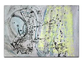 Moderne slike u galeriji MAG - apstraktna slika Šapat prirode akril na hameru 100x70 cm