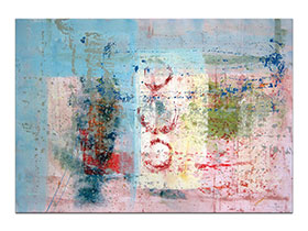Moderne slike u galeriji MAG - apstraktna slika Nazire se ljubav akril na hameru 100x70 cm