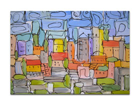 Galerija umjetničkih slika - MAG galerija - Originalna slika na platnu - U Istarskim bojama - 80x55 cm