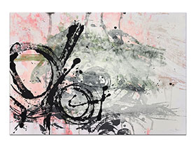 Moderne slike u galeriji MAG - apstraktna slika Nova odluka akril na hameru 100x70 cm