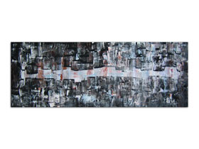 Slikarstvo apstrakcija u galeriji MAG - apstraktna slika Tajni prolaz akril na platnu 75x30 cm