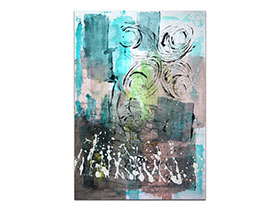 Moderne slike u galeriji MAG - apstraktna slika Zadovoljstvo akril na hameru 100x70 cm