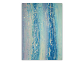 Galerija slika u Osijeku MAG - apstraktna slika Žubor akril na platnu 105x75 cm