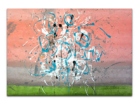 Moderne slike u galeriji MAG - apstraktna slika Nježna sjećanja II akril na hameru 100x70 cm