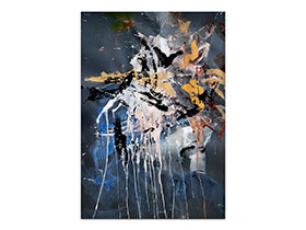 Moderne slike u galeriji MAG - apstraktna slika Dark night of the soul akril na hameru 100x70 cm