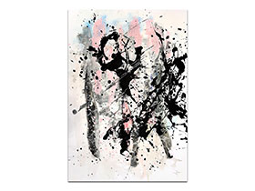 Moderne slike u galeriji MAG - apstraktna slika Sročena forma akril na hameru 100x70 cm