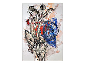 Moderne slike u galeriji MAG - apstraktna slika Still life akril na hameru 100x70 cm