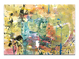 Moderne slike u galeriji MAG - apstraktna slika Treća fotosinteza akril na hameru 42x29 cm
