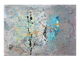 Moderne slike u galeriji MAG - apstraktna slika Tako malo nam treba akril na hameru 100x70 cm