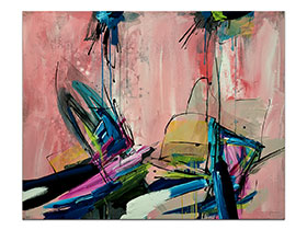 Moderne slike u galeriji MAG - apstraktna slika Unjeti san III Akril na napetom 3D platnu 100x80 cm