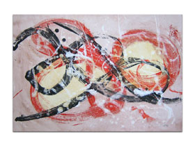 Pula galerije slika MAG - apstraktna slika Vihor osjećaja Akril na hameru 100x70 cm