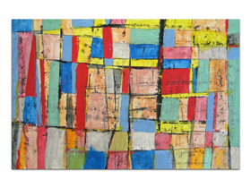 Autorska slika u ponudi galerije MAG - apstraktna slika Mondrianov san II akril na platnu 85x60 cm