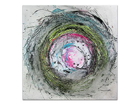 Moderne slike u galeriji MAG - apstraktna slika Vrtlog osjećaja akril na napetom platnu 100x100 cm