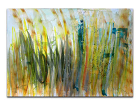 Moderne slike u galeriji MAG - apstraktna slika Livade ljeta akril na hameru 100x70 cm