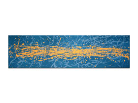 Prodaja slika u galeriji MAG - slika na platnu 140x40 cm - Cern - originalna apstraktna slika