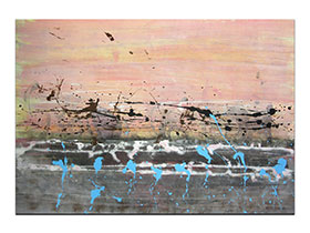 Moderne slike u galeriji MAG - apstraktna slika Simfonija ljeta akril na hameru 100x70 cm