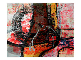 Moderne slike u galeriji MAG - apstraktna slika Nijanse topline akril na hameru 45x40 cm