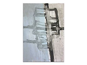 Moderne slike u galeriji MAG - apstraktna slika Tiha sjećanja akril na hameru 100x70 cm