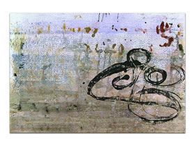 Moderne slike u galeriji MAG - apstraktna slika Tihi zagrljaji akril na hameru 100x70 cm