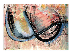 Galerija moderne umjetnosti MAG online galerija - apstraktna slika Wonderbra akril na hameru 100x70 cm