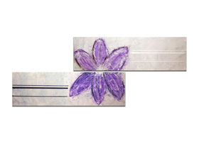 Moderna galerija Dubrovnik Rijeka Split slike na platnu - Diptih Ljubičasti cvijet - MAG galerija