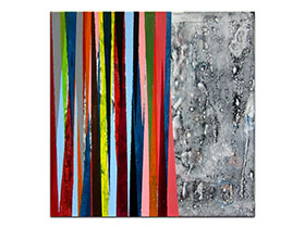Moderne slike u galeriji MAG - apstraktna slika Boje u sivilu akril na napetom platnu 60x60 cm