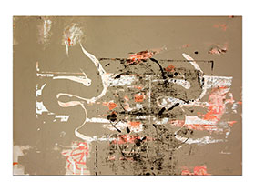 I dizajneri interijera kupuju slike u galeriji MAG - apstraktna slika Cherokee akril na hameru 100x70 cm