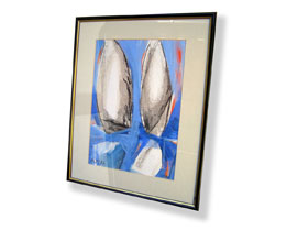 Slikarstvo u Hrvatskoj - apstraktna slika Andi Pekica - Jedriti se mora - MAG galerija