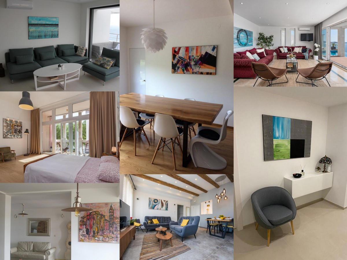 Moderne apstraktne slike za apartmane i druge interijere - originalne slike na platnu velikog formata - izrada slika po narudžbi