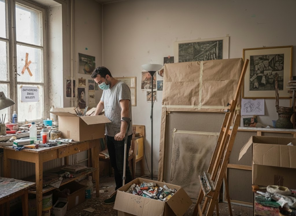 Moderne apstraktne slike za apartmane i druge interijere - originalne slike na platnu velikog formata - izrada slika po narudžbi